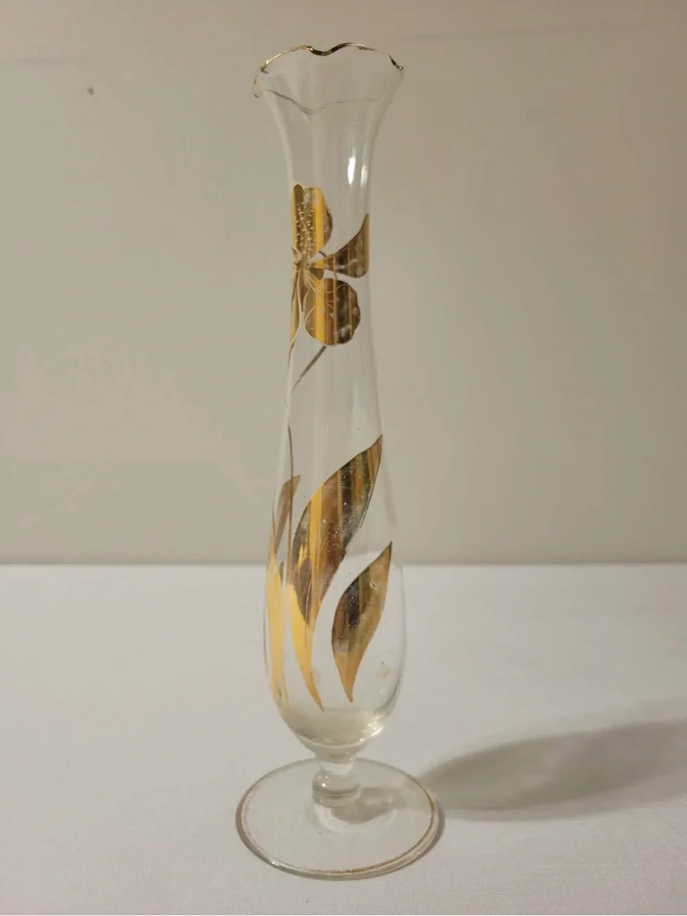 Vintage Scallop Edge Vase